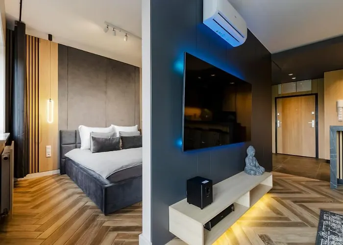 Lupoapartments Premium Z Klimatyzacja, Wanna W Sypialni Manufaktura Parking Dostep Na Kod Apartmán *